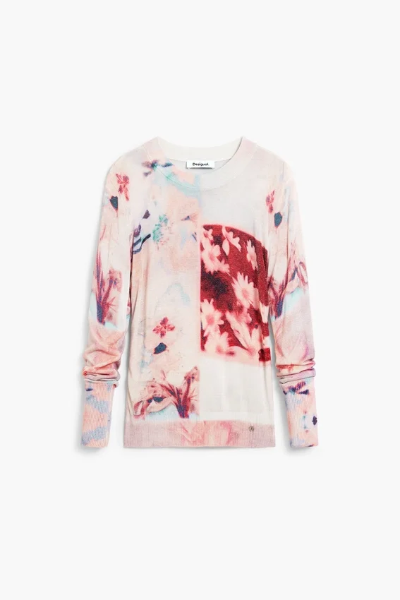 Fine Knit Collage Sweater Fine Knit Collage Sweater