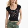 Fitted Flower T-Shirt Fitted Flower T-Shirt