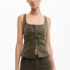 Fitted Strappy Blouse