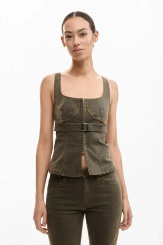 Fitted Strappy Blouse