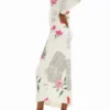 Fitted Text Midi Dress Fitted Text Midi Dress