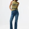 Flared Denim Trousers Flared Denim Trousers