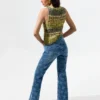 Flared Denim Trousers Flared Denim Trousers