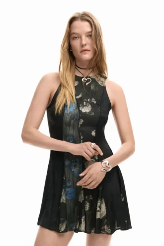 Flared Dress Flowers