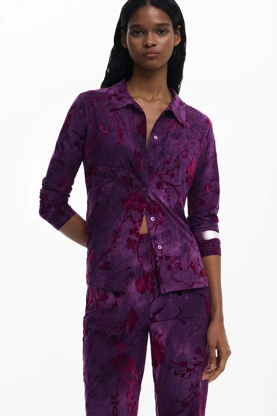 Flared Textured Fluid Pants Flared Textured Fluid Pants