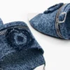 Flat Denim Sandal Flat Denim Sandal