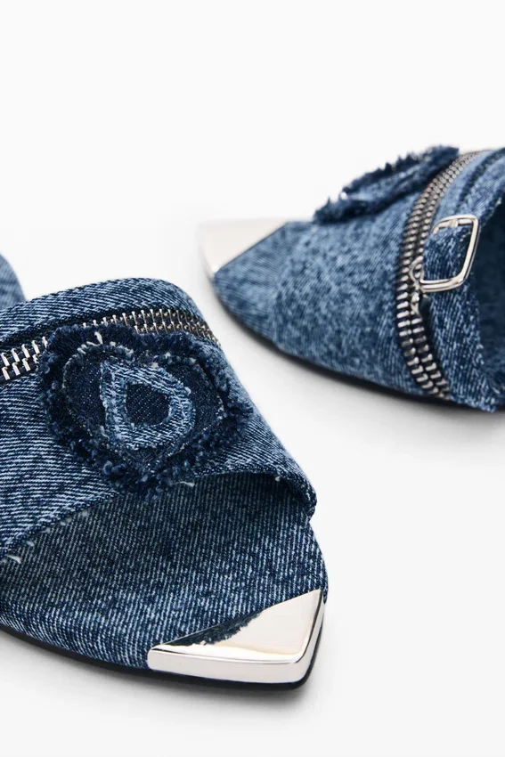 Flat Denim Sandal Flat Denim Sandal