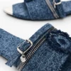 Flat Denim Sandal Flat Denim Sandal