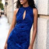 Flocked Dress