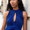 Flocked Dress