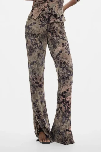 Flocked Long Trousers