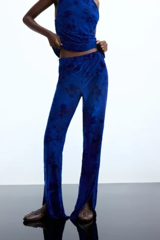 Flocked Pants