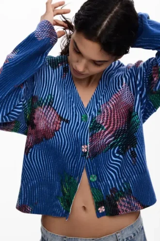 Floral Cardigan Sweater Floral Cardigan Sweater