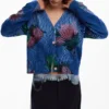 Floral Cardigan Sweater