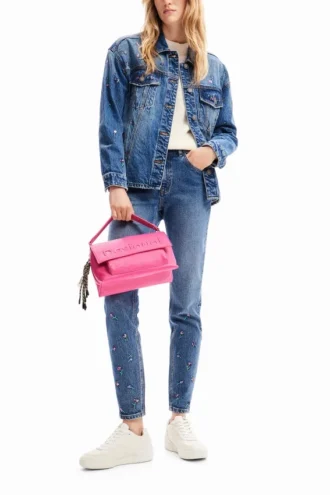 Floral Denim Trucker Jacket
