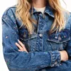Floral Denim Trucker Jacket