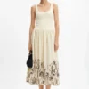 Floral Flared Midi Dress Floral Flared Midi Dress