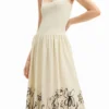 Floral Flared Midi Dress Floral Flared Midi Dress