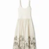 Floral Flared Midi Dress Floral Flared Midi Dress