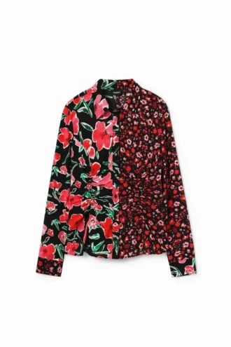 Floral Gathered Shirt