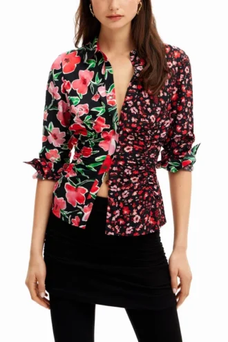 Floral Gathered Shirt