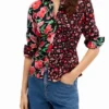 Floral Gathered Shirt Floral Gathered Shirt