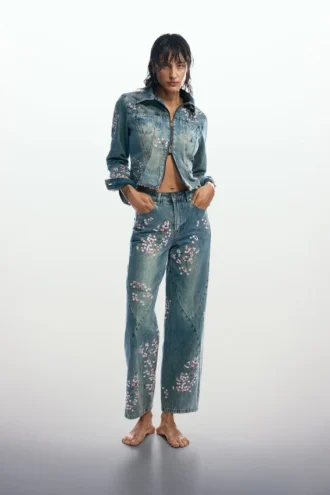 Floral Jeans