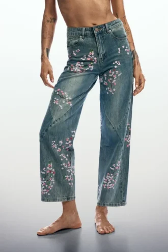 Floral Jeans
