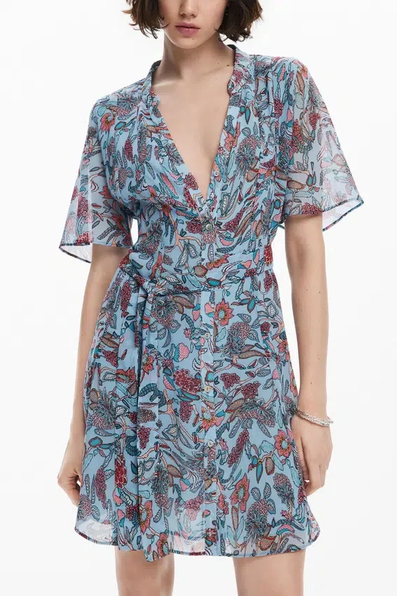 Floral Print Midi Dress Floral Print Midi Dress