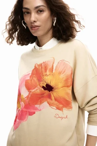 Floral Print Sweatshirt