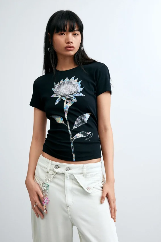 Floral Print T-Shirt Floral Print T-Shirt