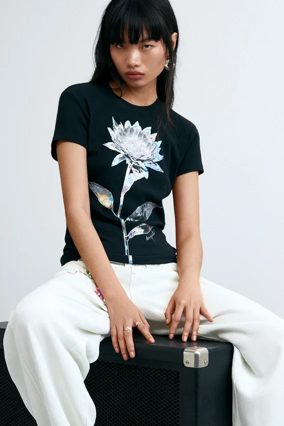 Floral Print T-Shirt Floral Print T-Shirt