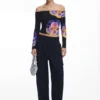 Floral Print T-Shirt M. Christian Lacroix Floral Print T-Shirt M. Christian Lacroix