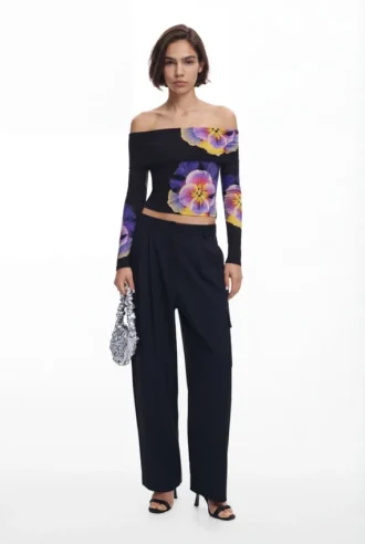 Floral Print T-Shirt M. Christian Lacroix