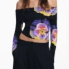 Floral Print T-Shirt M. Christian Lacroix Floral Print T-Shirt M. Christian Lacroix