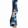 Floral Ribbed Midi Dress Floral Ribbed Midi Dress
