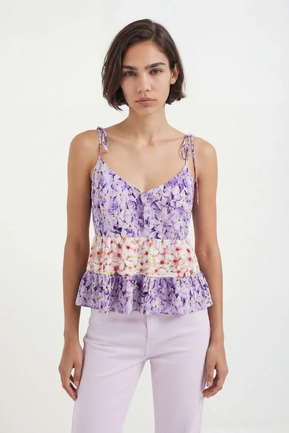 Floral Strap Top Floral Strap Top