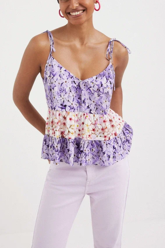Floral Strap Top Floral Strap Top