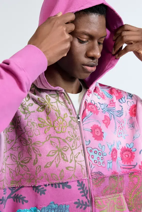 Floral Zipper Sweatshirt Floral Zipper Sweatshirt