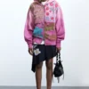 Floral Zipper Sweatshirt Floral Zipper Sweatshirt