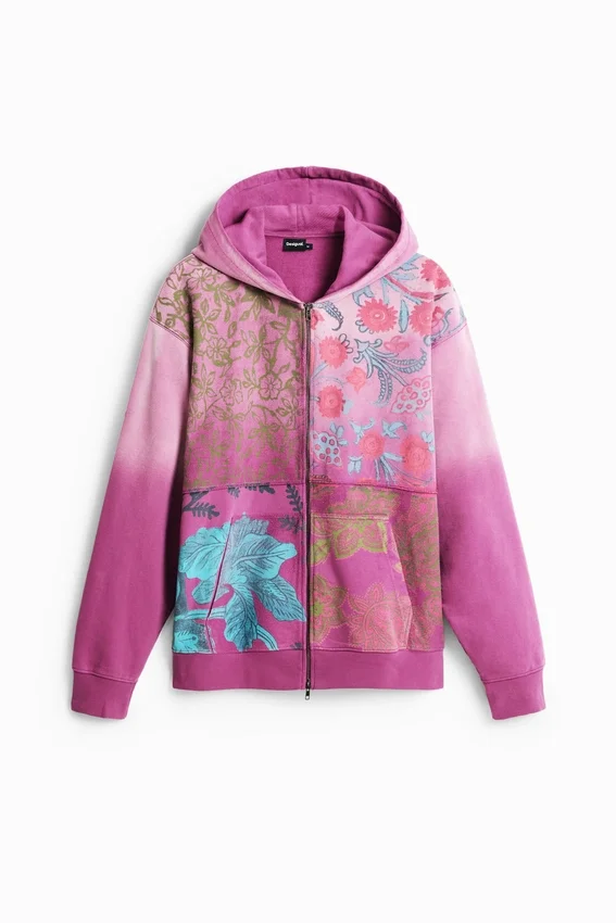 Floral Zipper Sweatshirt Floral Zipper Sweatshirt