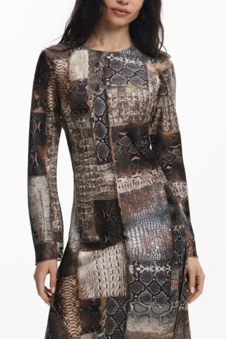 Flowy Animal Print Dress