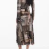 Flowy Animal Print Dress