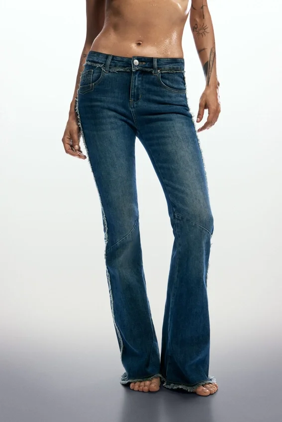 Frayed Flare Jeans Frayed Flare Jeans