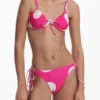 Fuchsia Shell Bikini Top