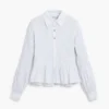 Gathered Striped Shirt