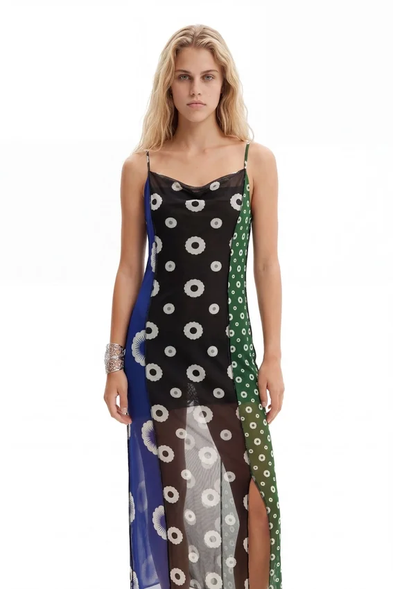 Geometric Midi Slip Dress Geometric Midi Slip Dress