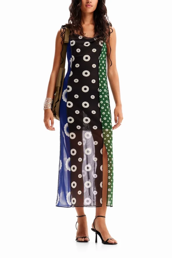 Geometric Midi Slip Dress Geometric Midi Slip Dress