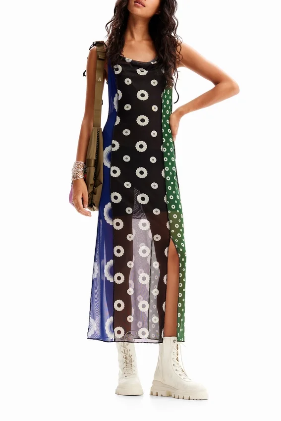 Geometric Midi Slip Dress Geometric Midi Slip Dress