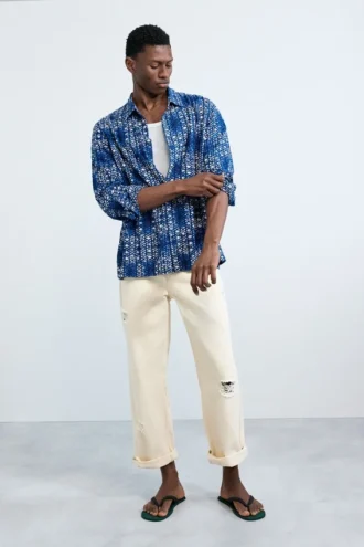 Geometric Print Shirt